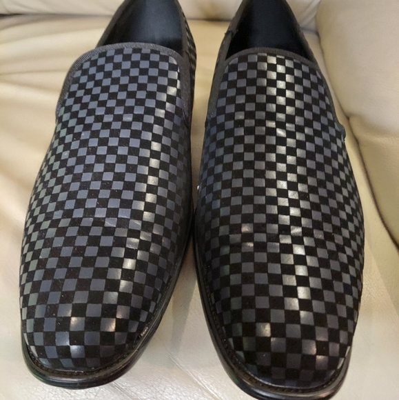 Other - Men's Blue Squared 🟦 Checkered Shoes